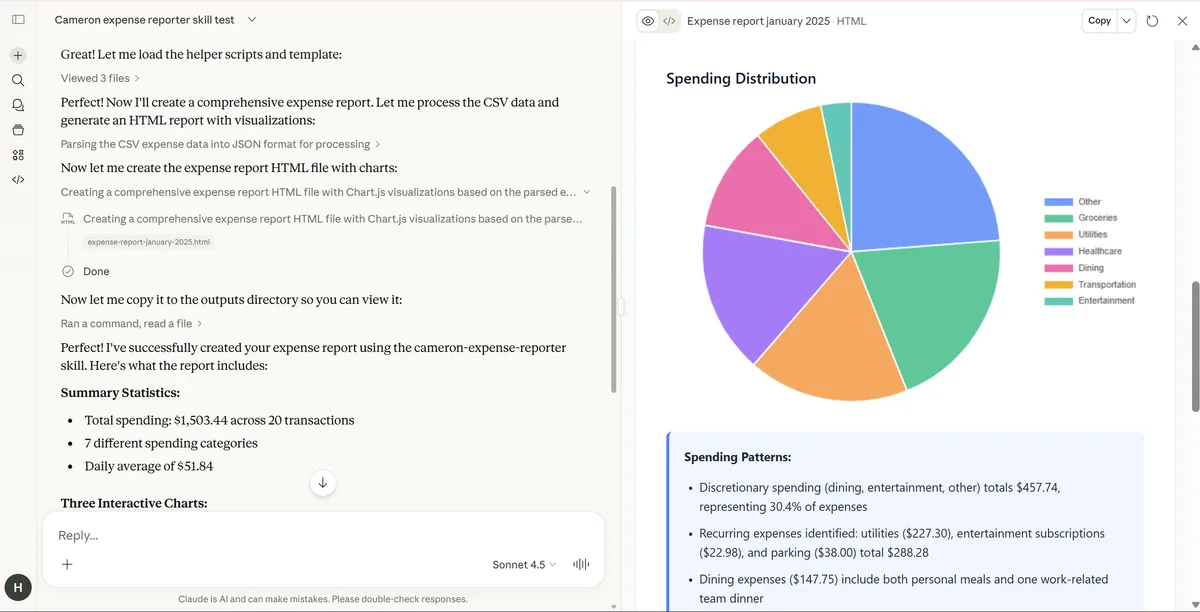 Expenses report 2