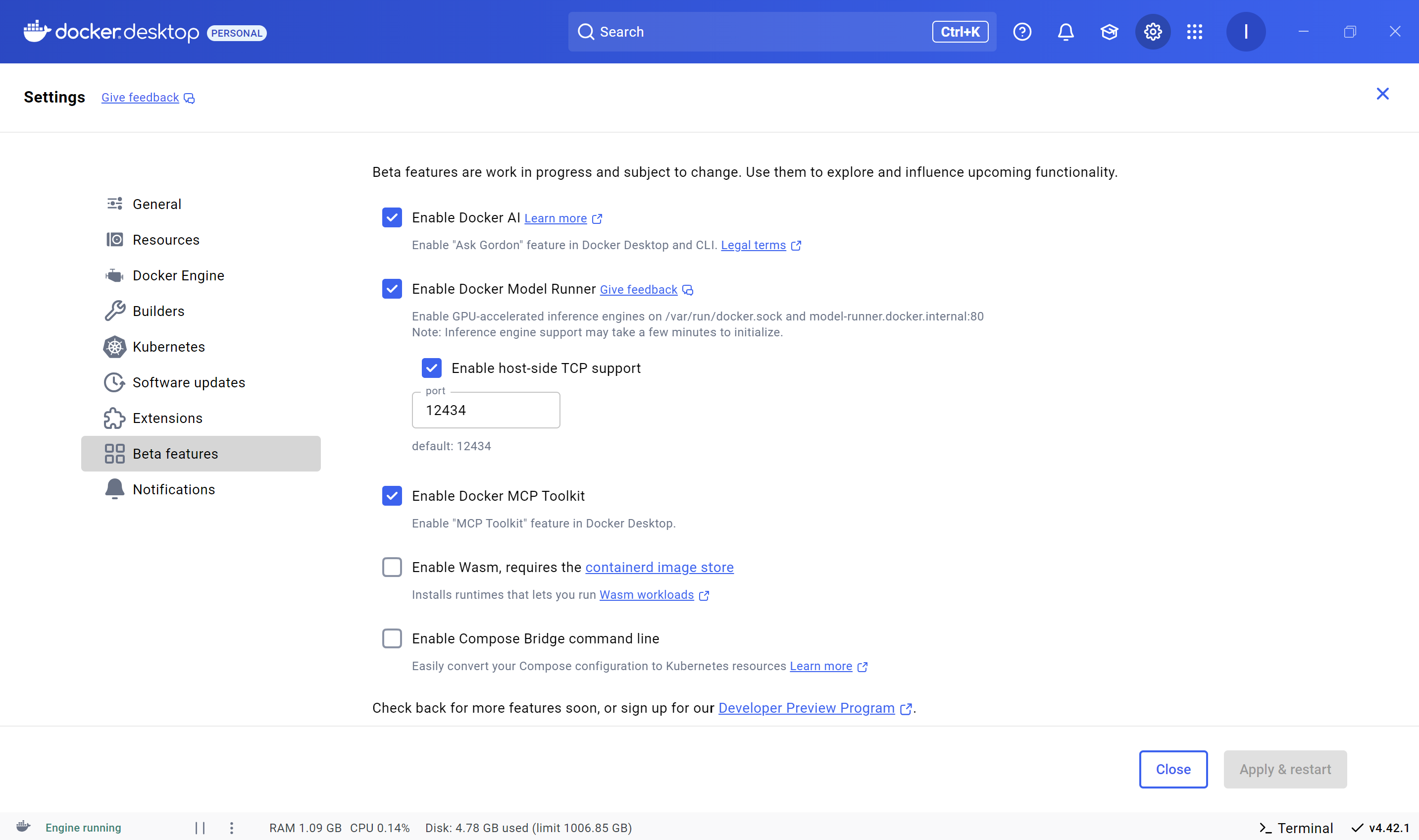 Enable MCP Toolkit