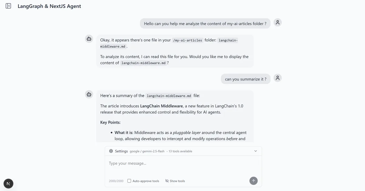 Chat Interface